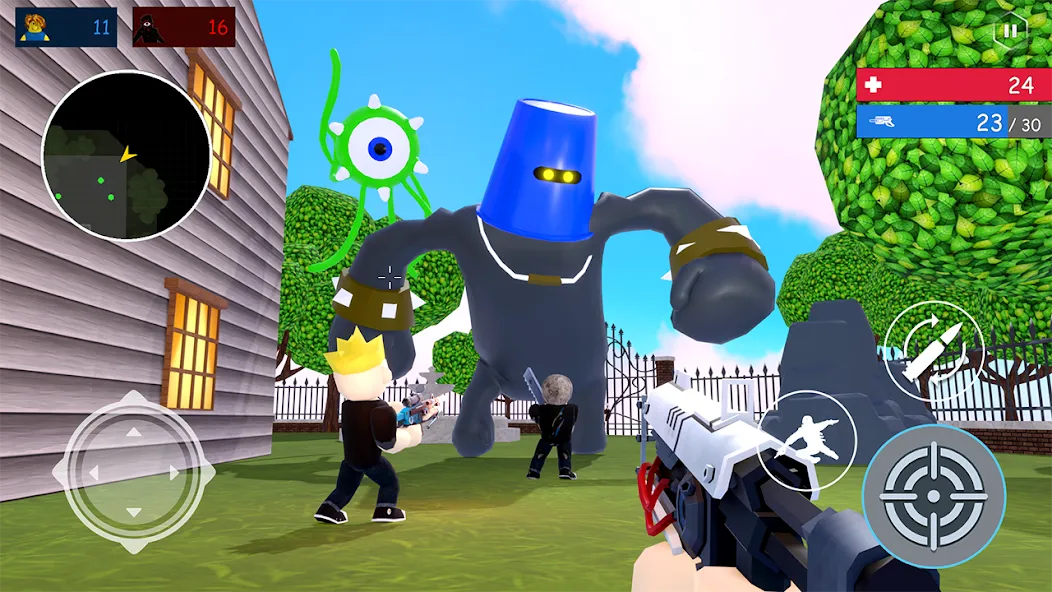Скачать Alphabet Shooter: Survival FPS (Мод: Безлимитные патроны и усиленный урон) на Андроид — скриншот 2