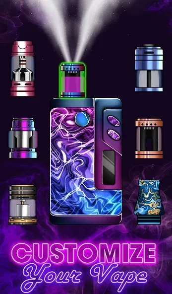 Vape 'N Pod Trick Simulator — Мод: Безлимитные деньги и все устройства открыты — скриншот 5