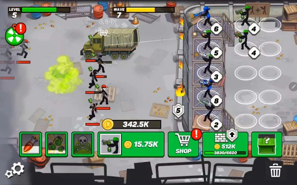Stickman Defenders: Stick War Mod APK Безлимитные ресурсы и мощные воины — Скачать на Андроид — скриншот 4