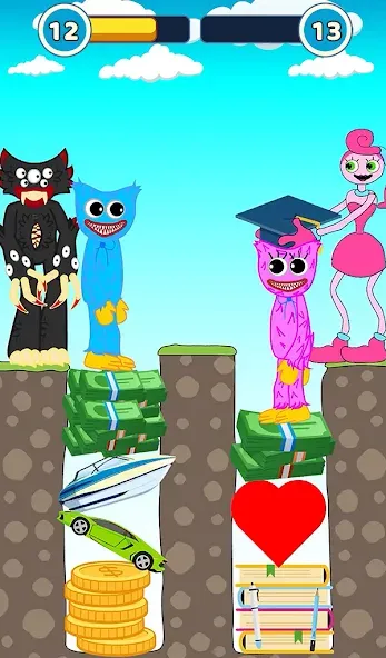 Скачать взлом Hugy's Funny Animated Story на Андроид — Все истории открыты и без рекламы — скриншот 4