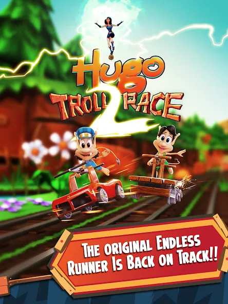 Hugo Troll Race 2: Rail Rush — Безлимитные деньги и жизни — скриншот 5 Hugo Troll Race 2: Rail Rush — Безлимитные деньги и жизни — скриншот 5