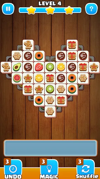 Скачать Tile Match Sweet -Triple Match — Модификация Безлимитные подсказки и жизни — скриншот 1