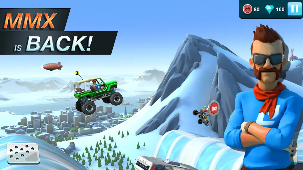 Скачать MMX Hill Dash 2 – Offroad Truc с модом — Безлимитные деньги и топливо — скриншот 1