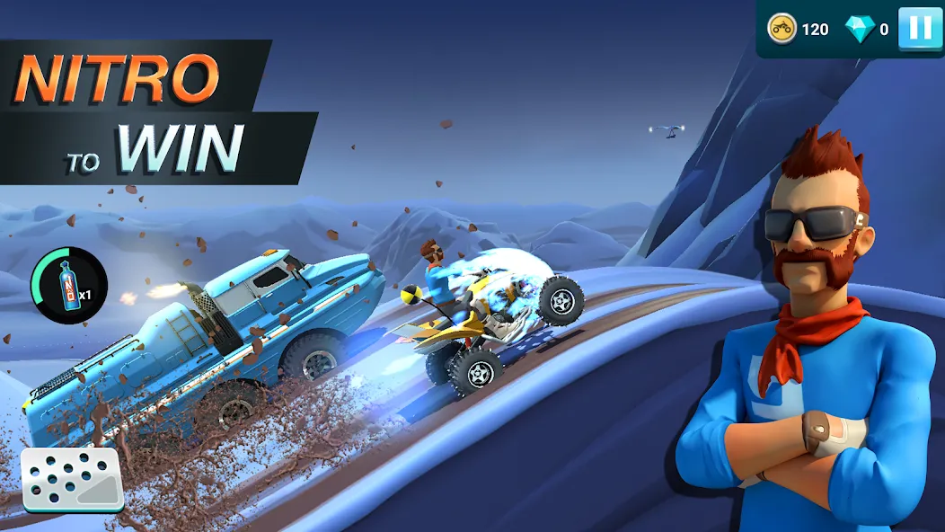 Скачать MMX Hill Dash 2 – Offroad Truc с модом — Безлимитные деньги и топливо — скриншот 3