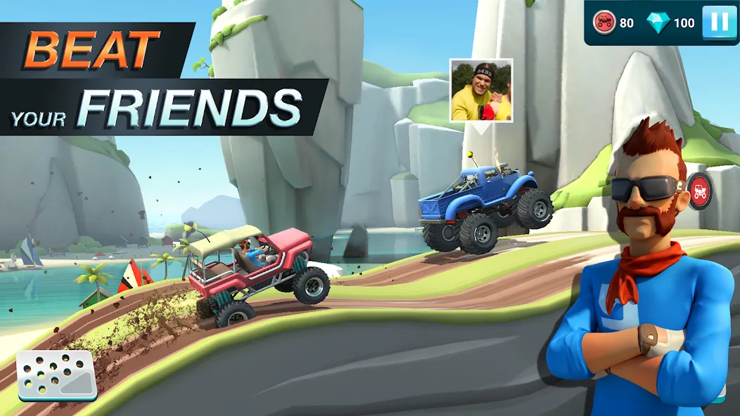 Скачать MMX Hill Dash 2 – Offroad Truc с модом — Безлимитные деньги и топливо — скриншот 4