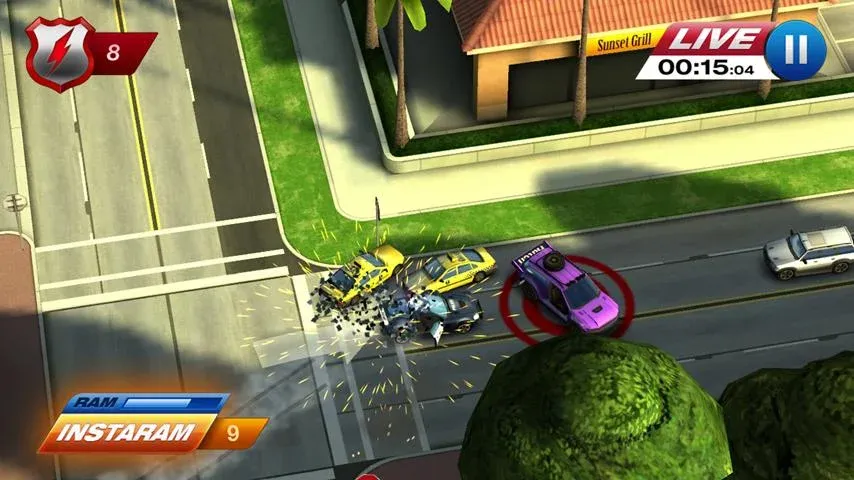 Smash Cops Heat MOD — Безлимитные деньги и топливный буст на Андроид — скриншот 5