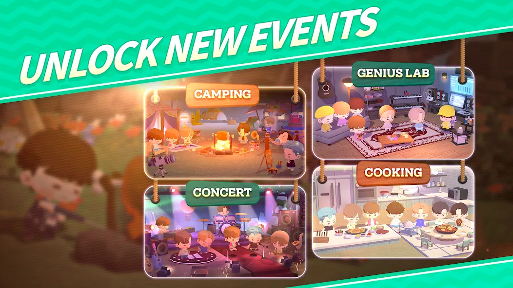 BTS Island: In the SEOM Puzzle Mod APK Безлимитные ресурсы и открыты все уровни — Скачать на Андроид — скриншот 2