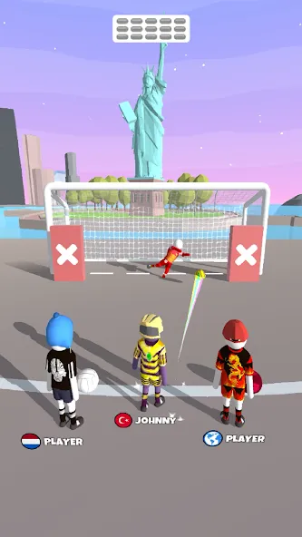 Goal Party - Soccer Freekick MOD APK — Безлимитные деньги и все мячи — скриншот 2