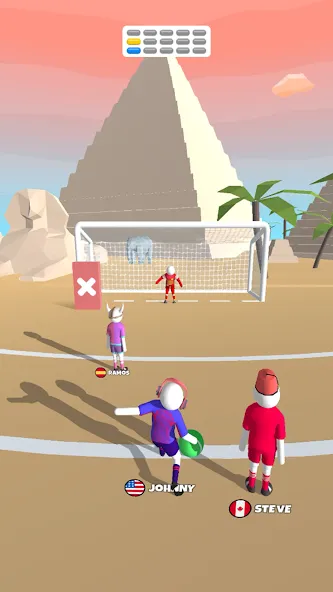 Goal Party - Soccer Freekick MOD APK — Безлимитные деньги и все мячи — скриншот 3