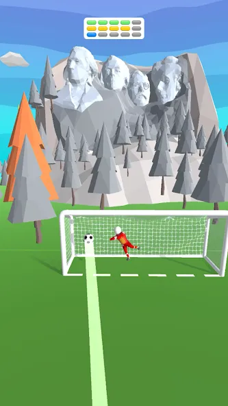 Goal Party - Soccer Freekick MOD APK — Безлимитные деньги и все мячи — скриншот 5