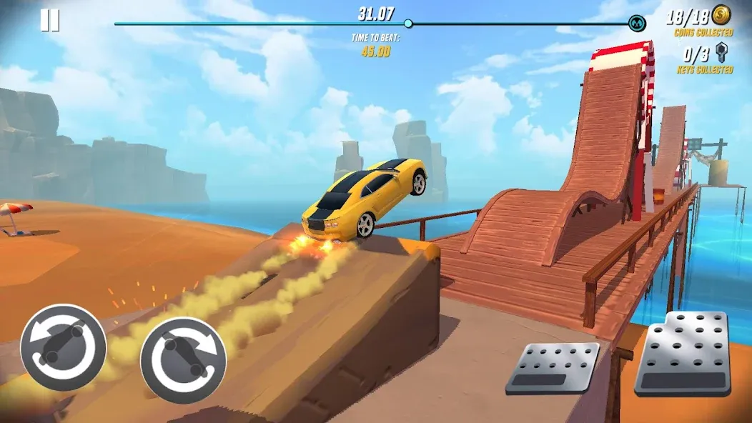 Скачать Stunt Car Extreme — Модификация Безлимитные деньги и все машины открыты — скриншот 1
