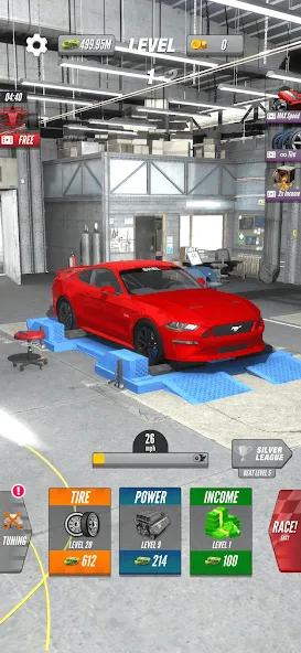Dyno 2 Race - Car Tuning MOD APK на Android — Безлимитные деньги и улучшенный тюнинг — скриншот 4