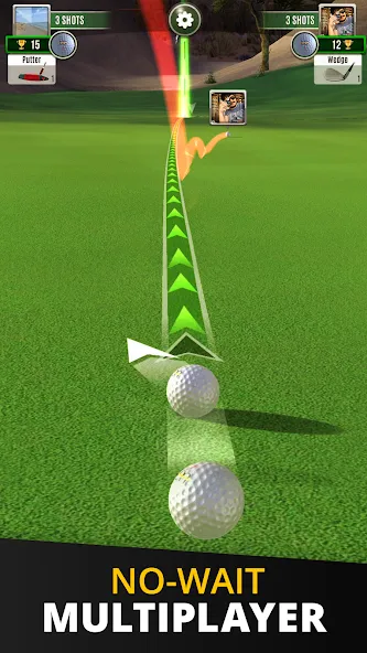 Ultimate Golf! MOD — Безлимитные деньги и точные удары на Андроид — скриншот 2