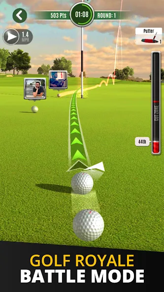 Ultimate Golf! MOD — Безлимитные деньги и точные удары на Андроид — скриншот 3