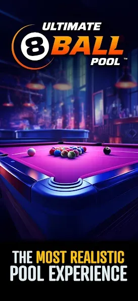 Ultimate 8 Ball Pool — Мод: Безлимитные монеты и все кии — скриншот 1 Ultimate 8 Ball Pool — Мод: Безлимитные монеты и все кии — скриншот 1