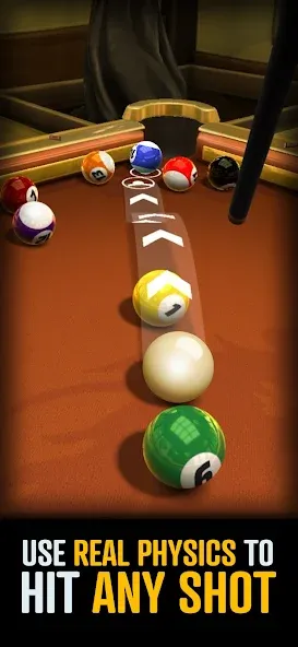 Ultimate 8 Ball Pool — Мод: Безлимитные монеты и все кии — скриншот 4 Ultimate 8 Ball Pool — Мод: Безлимитные монеты и все кии — скриншот 4