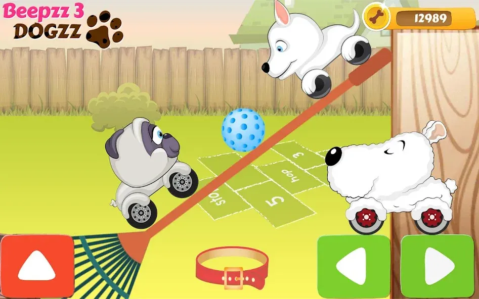 Racing games for kids - Dogs на Андроид — Открыты все машинки и трассы — скриншот 4