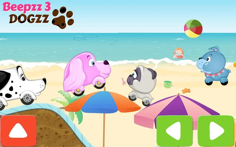 Racing games for kids - Dogs на Андроид — Открыты все машинки и трассы — скриншот 5