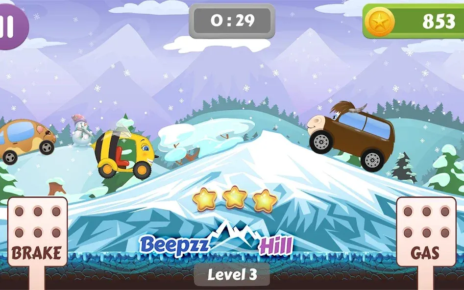 Скачать Car Racing game for toddlers (Мод: Без рекламы и все машины открыты) на Андроид — скриншот 5