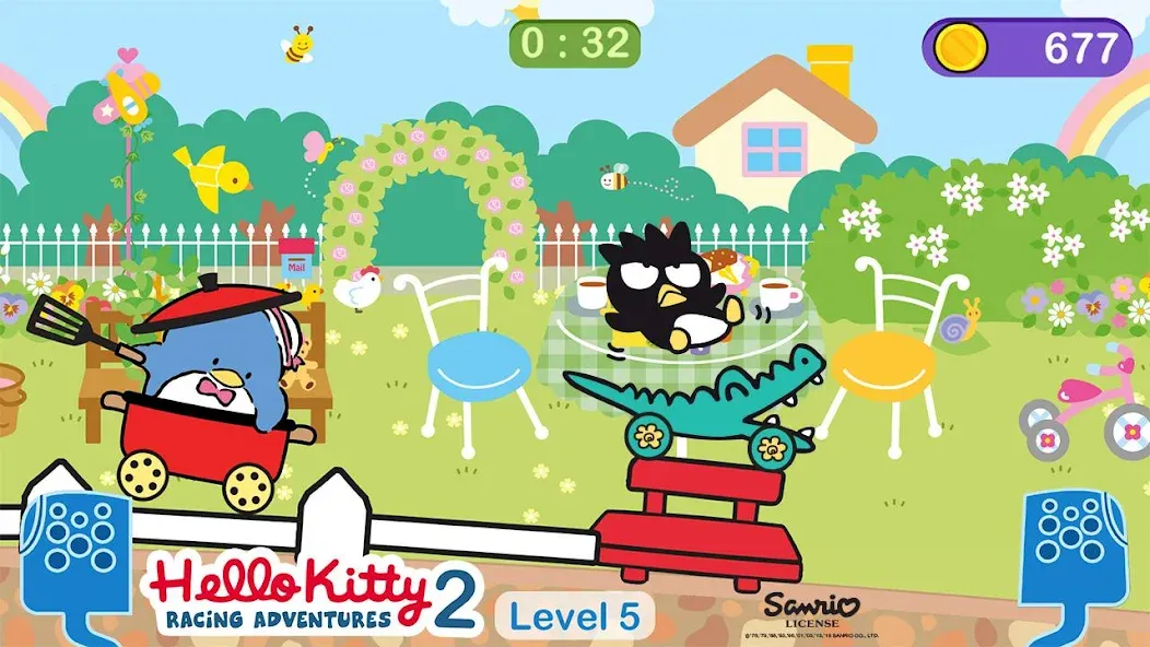 Скачать взлом Hello Kitty games - car game на Андроид — Безлимитные монеты и все машины открыты — скриншот 5