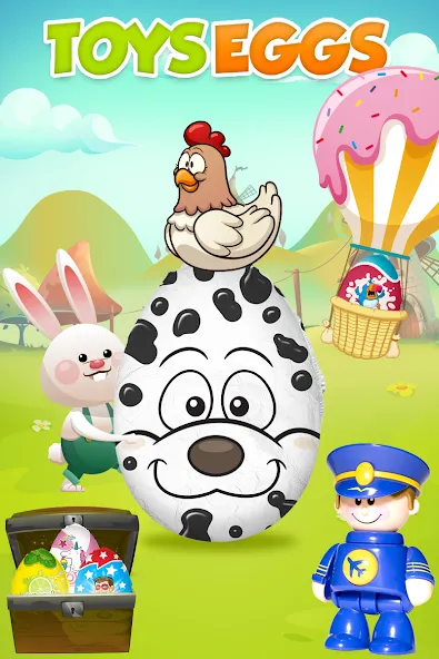 Surprise Eggs - Toddler games — Все яйца открыты и без рекламы — скриншот 1