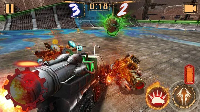 Скачать взлом Rocket Car Ball на Андроид — Безлимитные деньги и топливо — скриншот 4