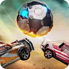 Скачать взлом Rocket Car Ball на Андроид — Безлимитные деньги и топливо