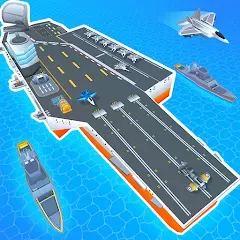 Скачать Idle Aircraft Carrier (Мод: Безлимитные деньги и топливо) на Андроид