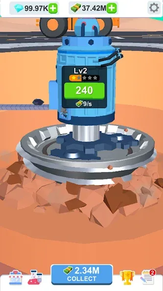 Idle Dig Factory на Андроид — Мод Безлимитные деньги и ресурсы — скриншот 1 Idle Dig Factory на Андроид — Мод Безлимитные деньги и ресурсы — скриншот 1