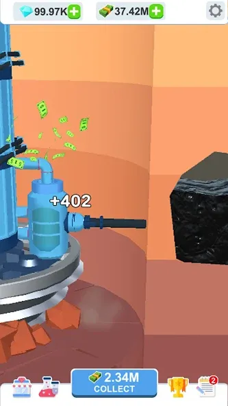 Idle Dig Factory на Андроид — Мод Безлимитные деньги и ресурсы — скриншот 2 Idle Dig Factory на Андроид — Мод Безлимитные деньги и ресурсы — скриншот 2