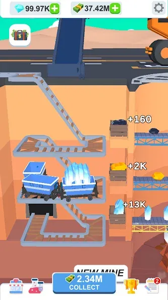 Idle Dig Factory на Андроид — Мод Безлимитные деньги и ресурсы — скриншот 3 Idle Dig Factory на Андроид — Мод Безлимитные деньги и ресурсы — скриншот 3