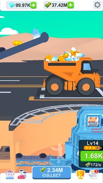 Idle Dig Factory на Андроид — Мод Безлимитные деньги и ресурсы — скриншот 4 Idle Dig Factory на Андроид — Мод Безлимитные деньги и ресурсы — скриншот 4
