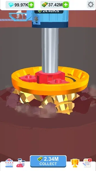 Idle Dig Factory на Андроид — Мод Безлимитные деньги и ресурсы — скриншот 5 Idle Dig Factory на Андроид — Мод Безлимитные деньги и ресурсы — скриншот 5