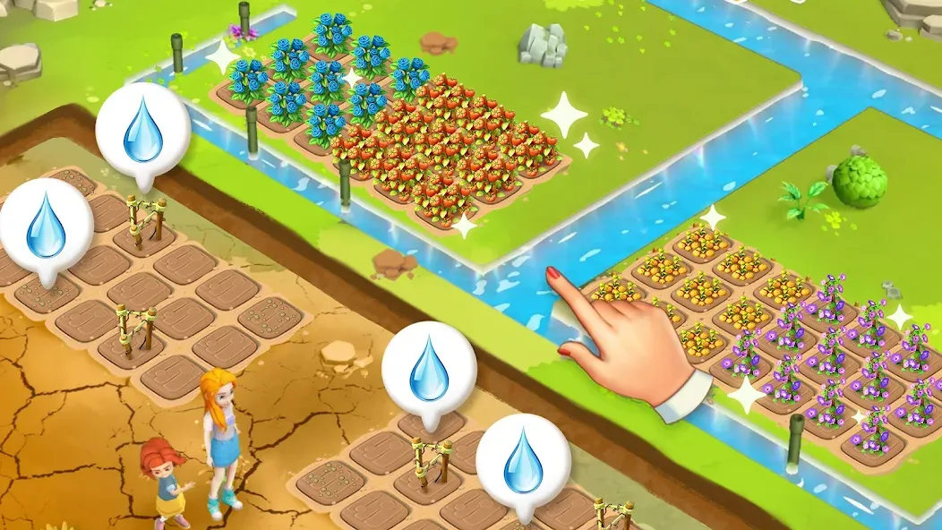 Скачать взломанную Island Farm Adventure — Много денег и ресурсов — скриншот 1
