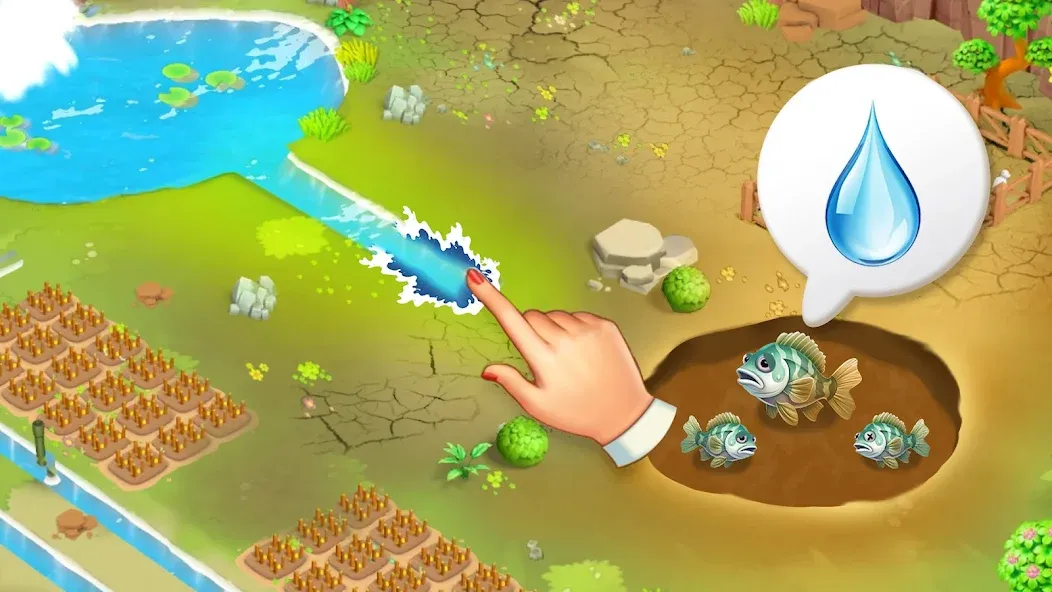 Скачать взломанную Island Farm Adventure — Много денег и ресурсов — скриншот 2