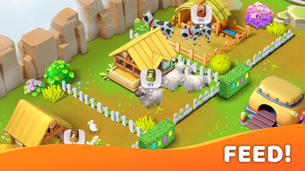 Скачать взломанную Island Farm Adventure — Много денег и ресурсов — скриншот 5