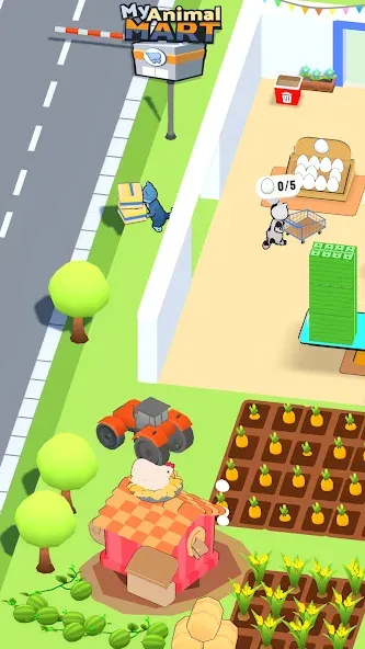 Скачать Animal Mart: Tycoon Games MOD APK — Безлимитные деньги и товары — скриншот 1