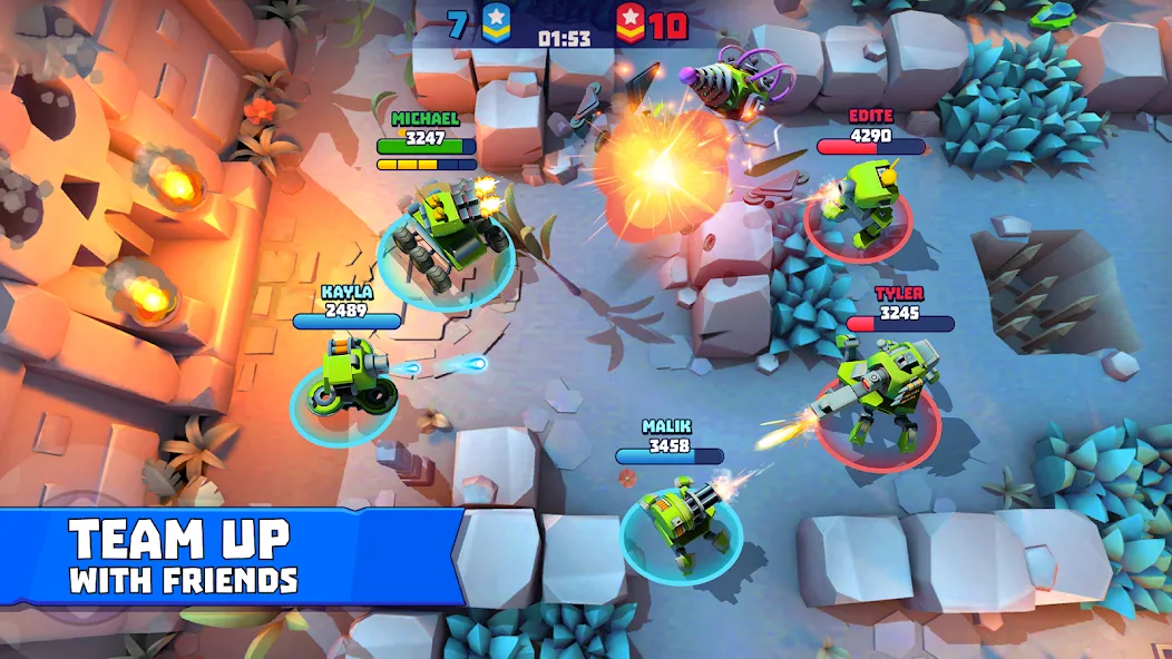 Скачать Tanks a Lot - 3v3 Battle Arena — Последняя версия (Безлимитные деньги и всё открыто) — скриншот 3 Скачать Tanks a Lot - 3v3 Battle Arena — Последняя версия (Безлимитные деньги и всё открыто) — скриншот 3