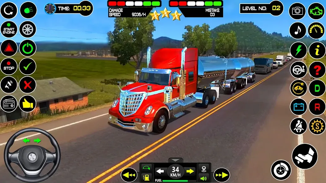 Скачать US Truck Driving Cargo Game 3D на телефон — Безлимитные деньги и топливо — скриншот 5