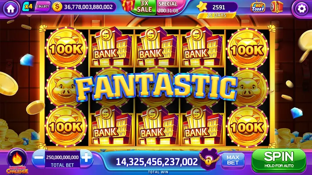 Скачать Lava Slots - Casino Games с модом — Безлимитные монеты и все бонусы — скриншот 3