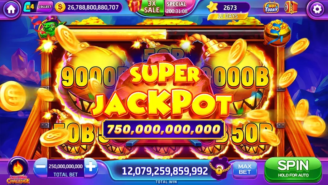 Скачать Lava Slots - Casino Games с модом — Безлимитные монеты и все бонусы — скриншот 4
