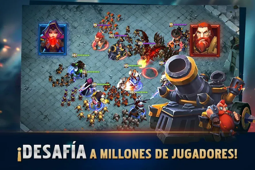 Clash of Lords 2: Español (Мод Безлимитные ресурсы и усиленные герои) — скриншот 4