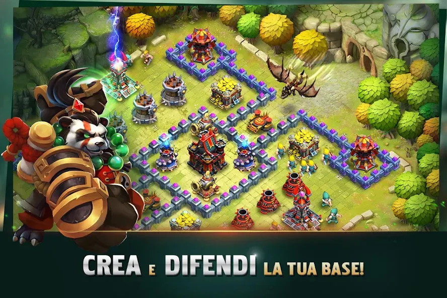 Clash of Lords 2: Italiano MOD APK — Безлимитные ресурсы и усиленные герои — скриншот 1