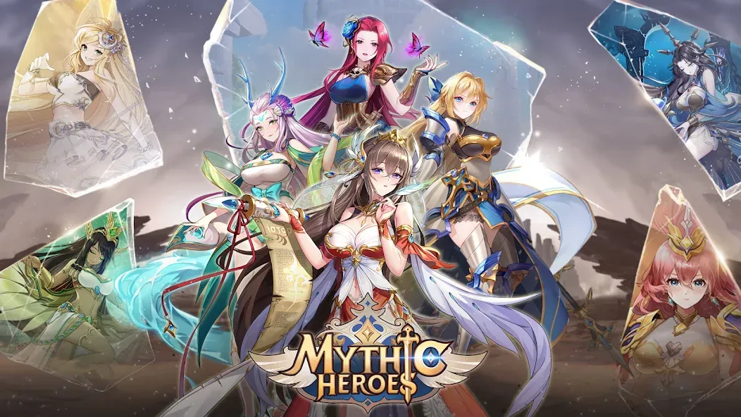 Скачать Mythic Heroes: Idle RPG — Модификация Безлимитные ресурсы и быстрая прокачка — скриншот 1