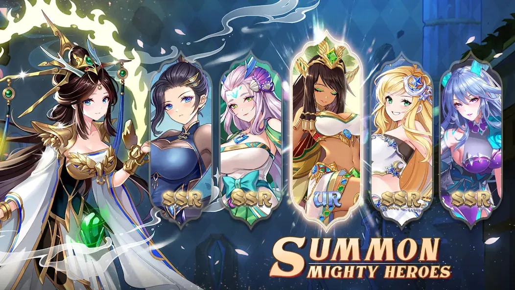Скачать Mythic Heroes: Idle RPG — Модификация Безлимитные ресурсы и быстрая прокачка — скриншот 3