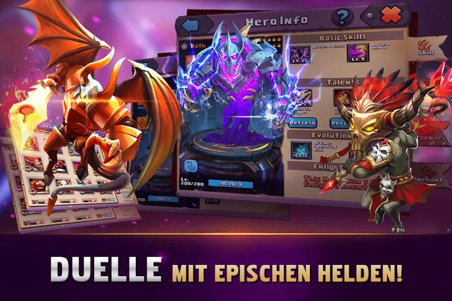 Clash of Lords 2: Ehrenkampf MOD — Безлимитные ресурсы и усиленные герои на Андроид — скриншот 4
