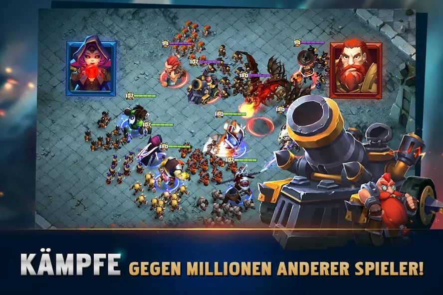 Clash of Lords 2: Ehrenkampf MOD — Безлимитные ресурсы и усиленные герои на Андроид — скриншот 5