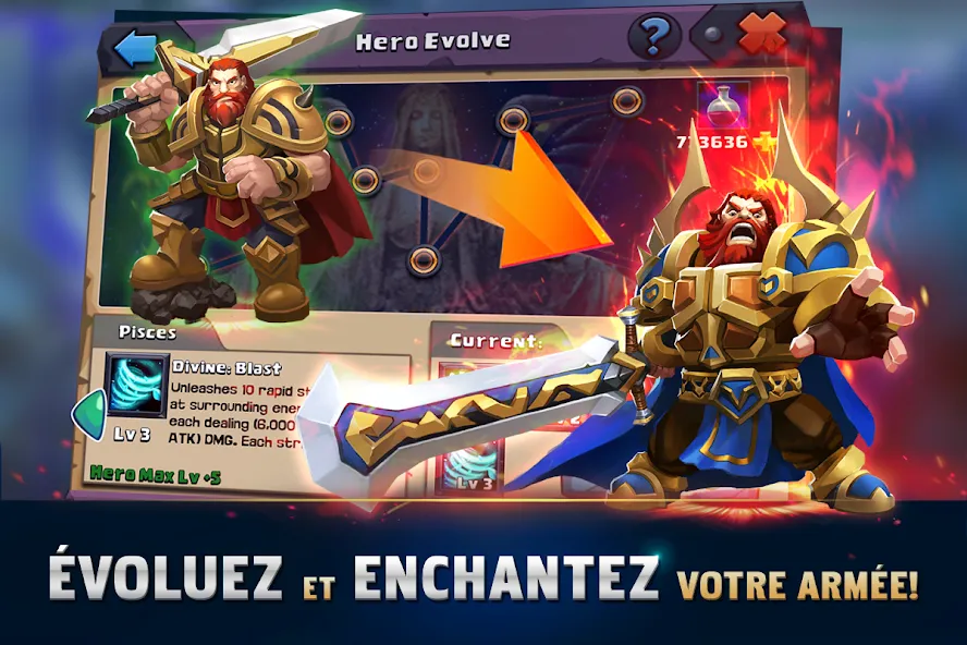 Скачать Clash of Lords 2: Clash Divin на Android — Безлимитные ресурсы и усиленные герои — скриншот 3