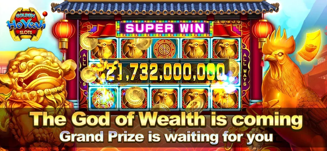 Скачать Golden HoYeah- Casino Slots — Модификация Безлимитные монеты и бонусы — скриншот 1