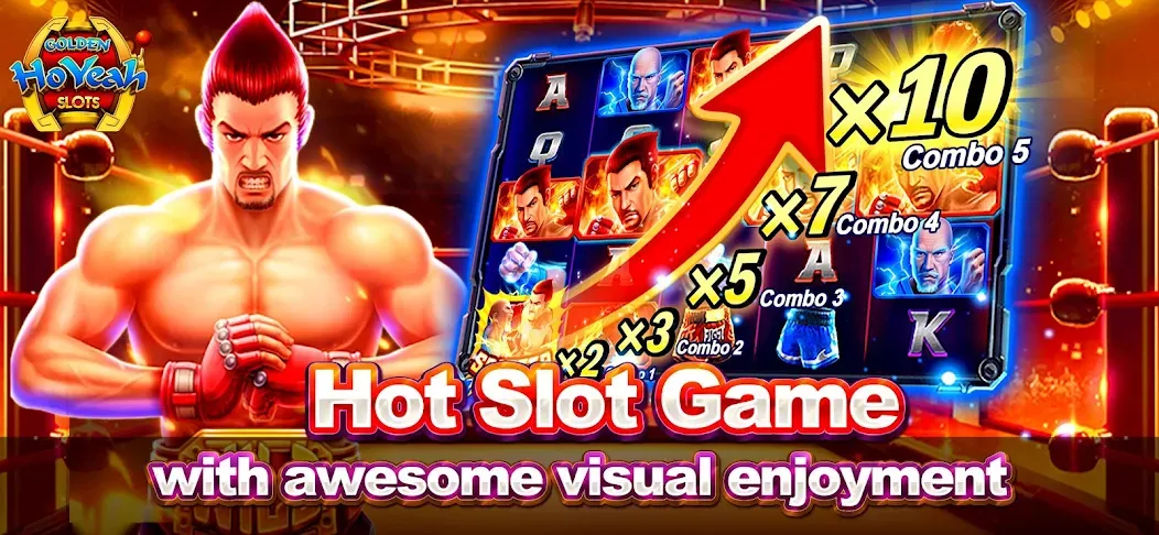 Скачать Golden HoYeah- Casino Slots — Модификация Безлимитные монеты и бонусы — скриншот 3